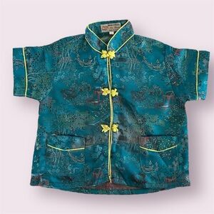 Double Peach Formal Style Duijin Mandarin Kimono - NWT - Vintage